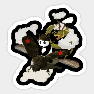 Panda's escape Sticker